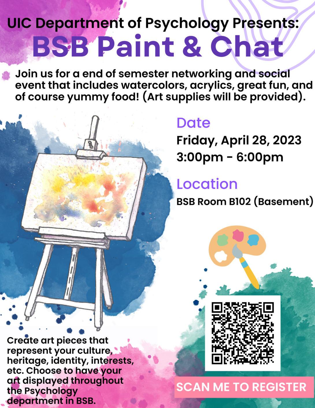 BSB Paint and Chat flyer