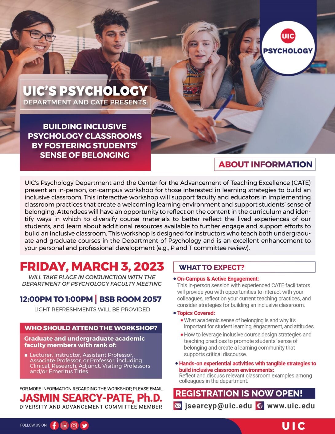 Diversity Advancement Committee Workshop flyer